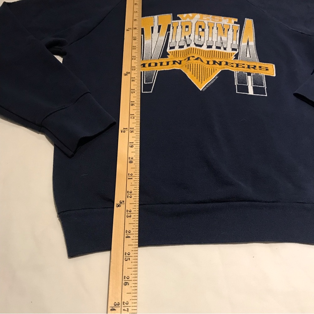 Vintage West Virginia Mountaineers Sweater Screen Stars Men's Size Medium USA - Picture 5 of 5